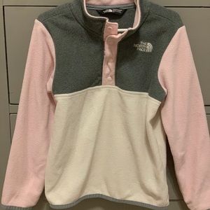 EUC The North Face glacier 1/4 snap fleece.